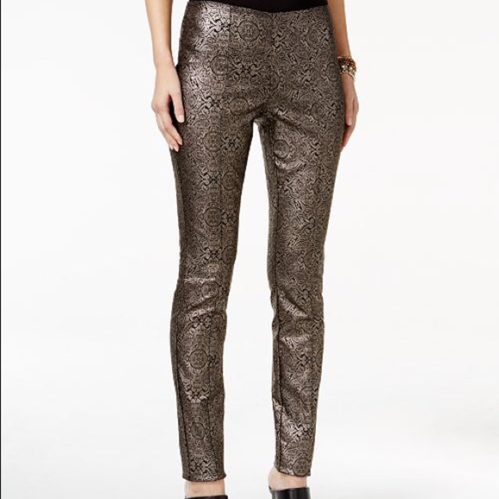Alfani Metallic Paisley Print Pants